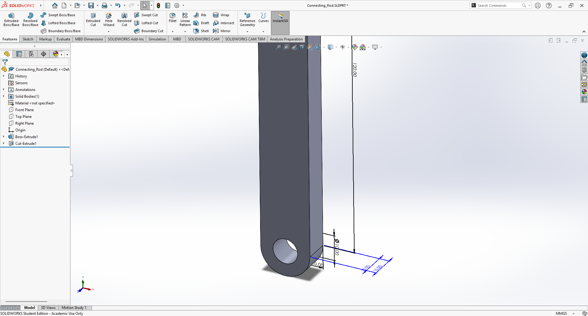 Final product of the connecting rod